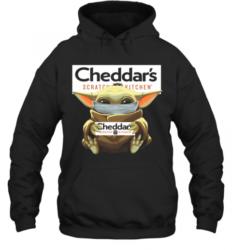 Baby Yoda Mask Hug Cheddar's Scratch Kitchen T-Shirt Unisex Hoodie
