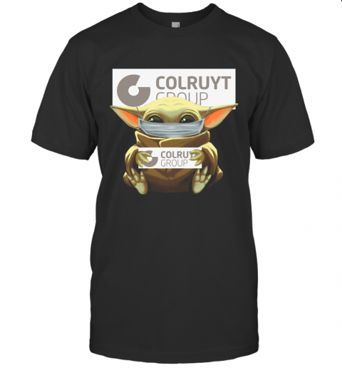 Baby Yoda Mask Hug Colruyt Group T-Shirt