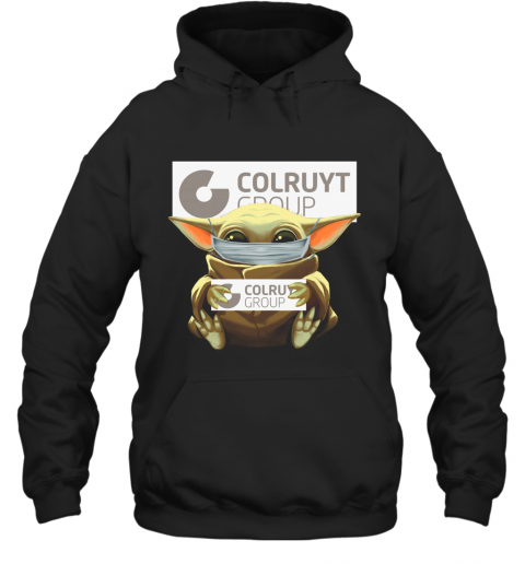 Baby Yoda Mask Hug Colruyt Group T-Shirt Unisex Hoodie