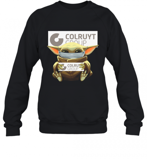Baby Yoda Mask Hug Colruyt Group T-Shirt Unisex Sweatshirt