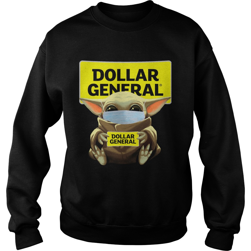 Baby Yoda Mask Hug Dollar General Sweatshirt