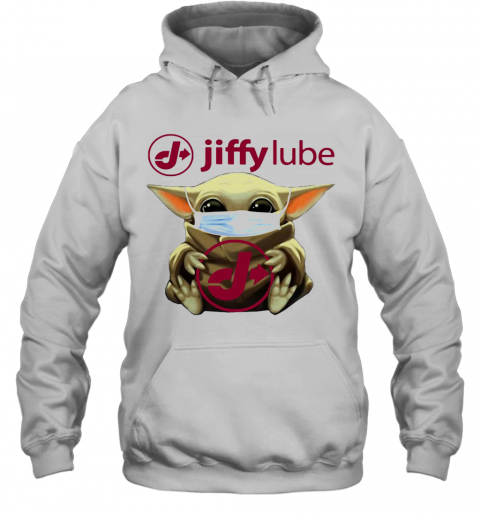 Baby Yoda Mask Hug Jiffy Lube T-Shirt Unisex Hoodie