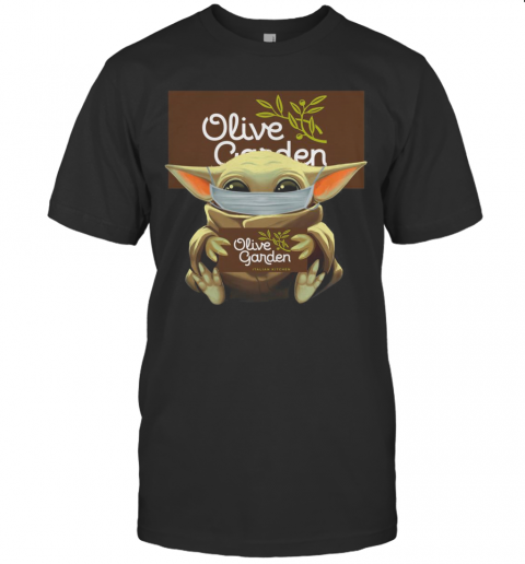 Baby Yoda Mask Hug Olive Garden T-Shirt