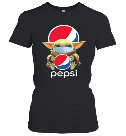 Baby Yoda Mask Hug Pepsi T-Shirt Classic Women's T-shirt