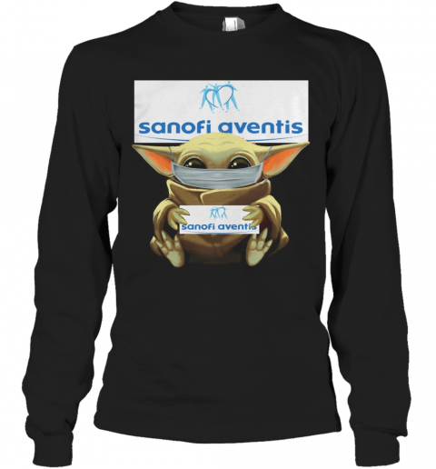 Baby Yoda Mask Hug Sanofi Aventis T-Shirt Long Sleeved T-shirt 