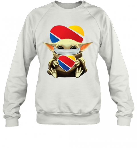 Baby Yoda Mask Hug Southwest Airlines T-Shirt Unisex Sweatshirt