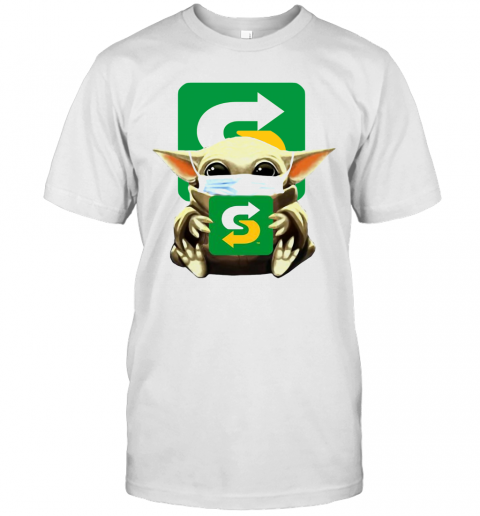 Baby Yoda Mask Hug Subway T-Shirt