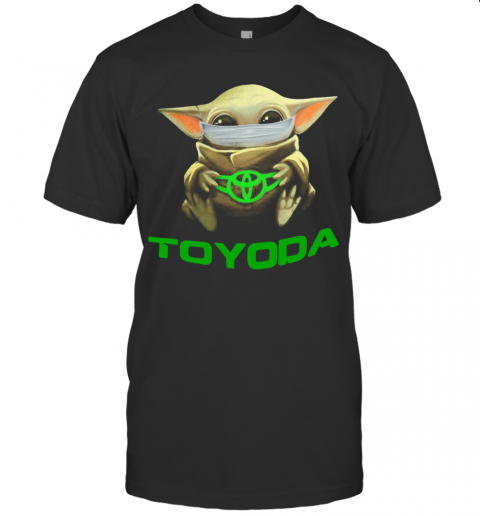 Baby Yoda Mask Hug Toyoda Logo T-Shirt