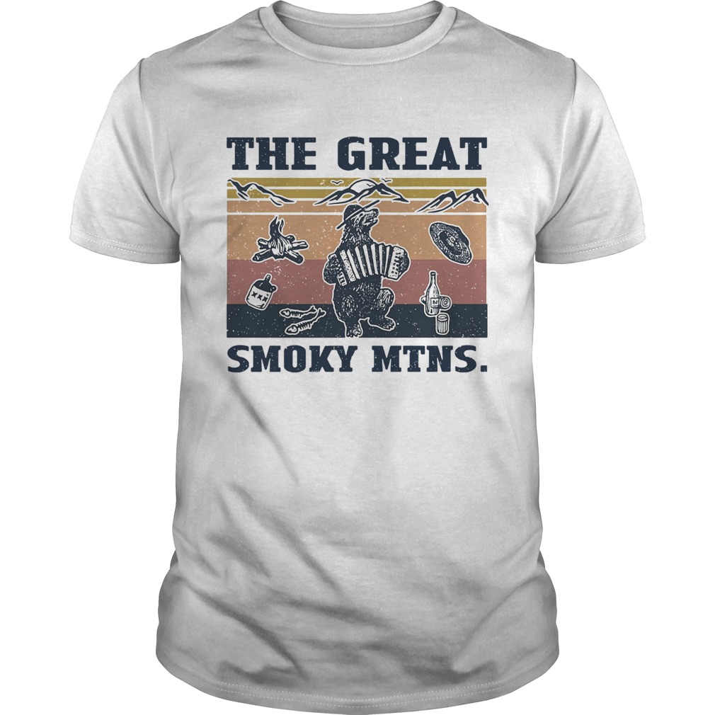 Bear The Great Smoky MTNS Vintage shirt