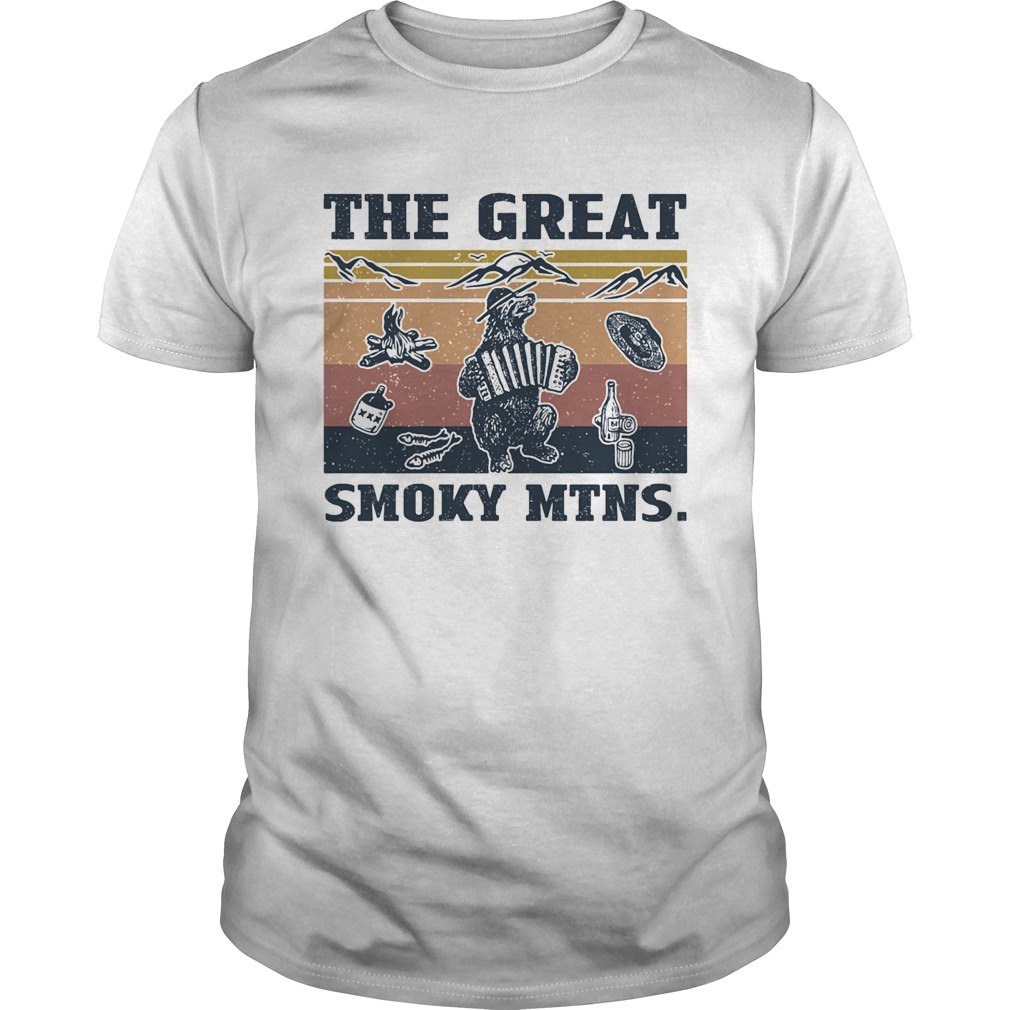 Bear the great smoky mtns vintage Unisex