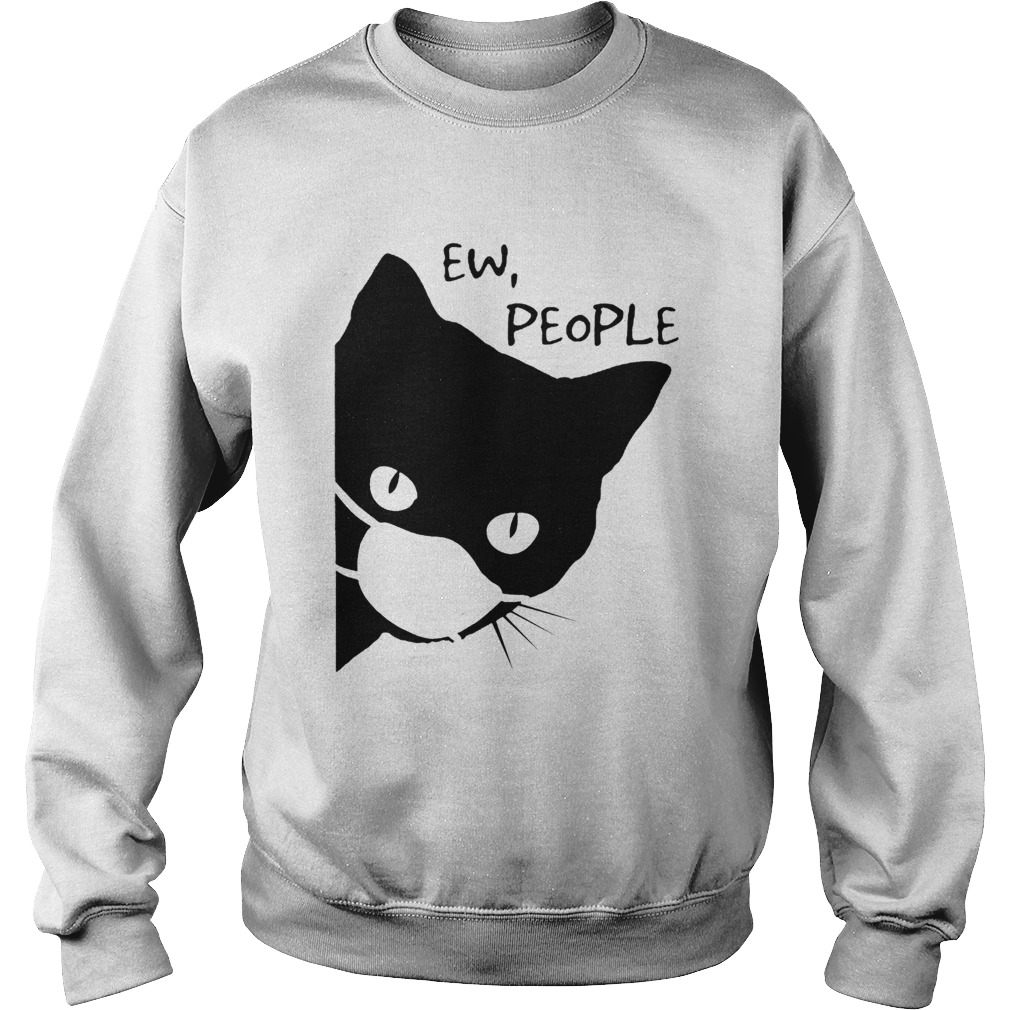 Beautiful Black Cat Mask Ew People Sweatshirt