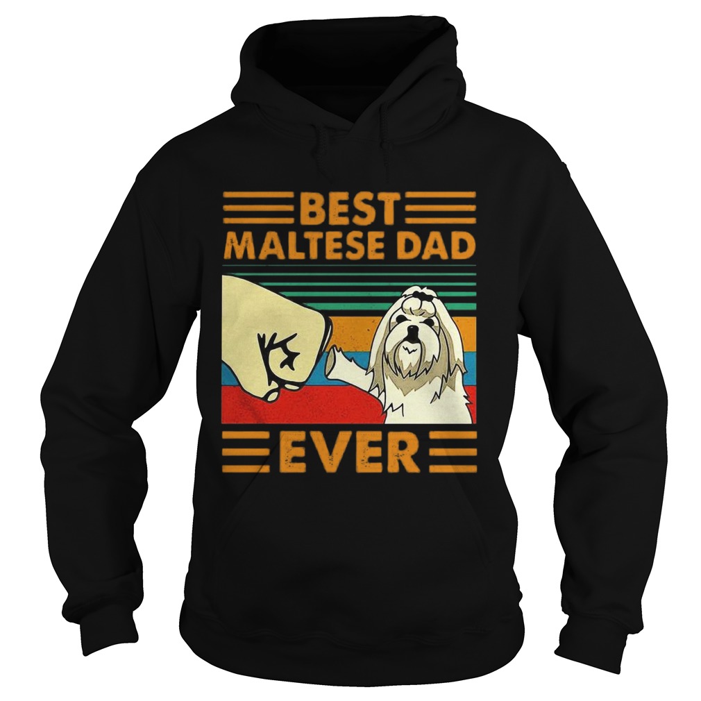 Best Maltese Dad Ever Vintage Hoodie