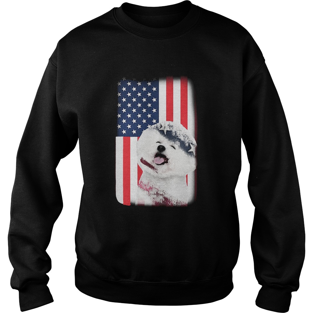 Bichon america flag Sweatshirt