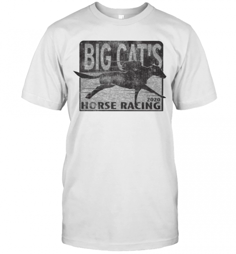 Big Cat'S Horse Racing T-Shirt