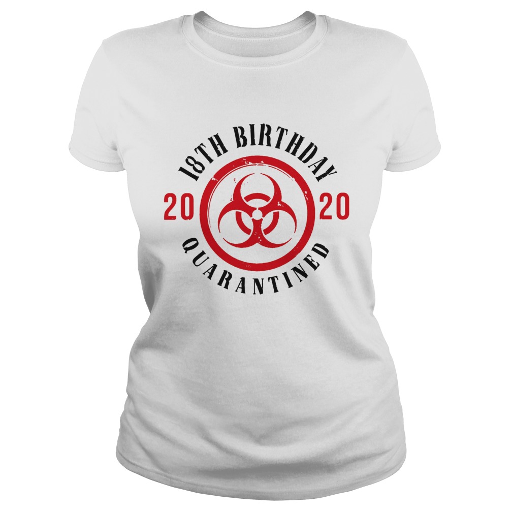 Biohazard symbol 18th birthday 2020 quarantined Classic Ladies