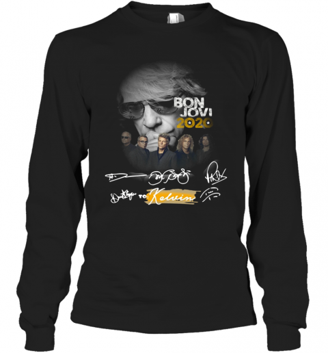 Bon Jovi 2020 Signature To Kelvin T-Shirt Long Sleeved T-shirt 
