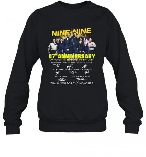 Brooklyn Nine Nine 07Th Anniversary Signatures T-Shirt Unisex Sweatshirt