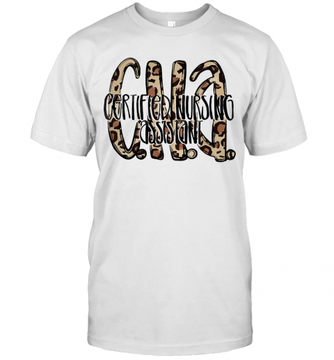 Cna Leopard Art Word T-Shirt
