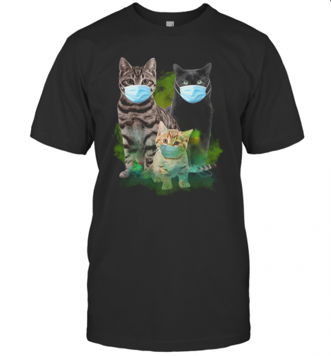 Cats Face Mask Coronavirus T-Shirt