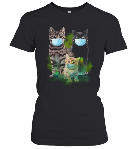 Cats Face Mask Coronavirus T-Shirt Classic Women's T-shirt