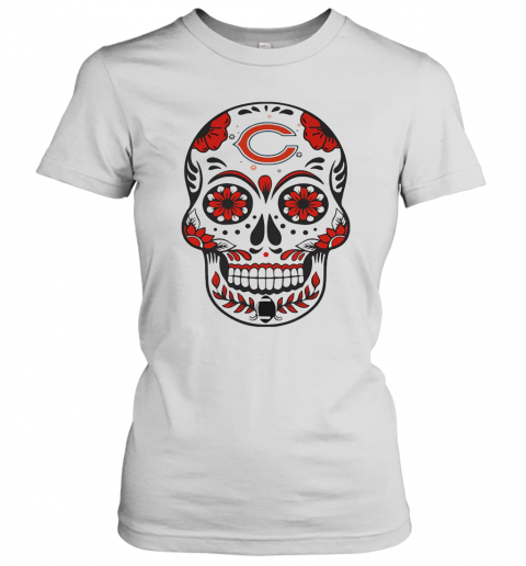Chicago Bears Football Sugar Skull T-Shirt Classic Women's T-shirt