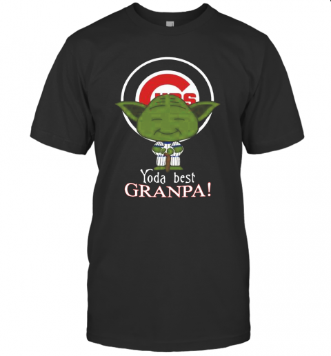 Chicago Cubs Yoda Best Grandpa T-Shirt