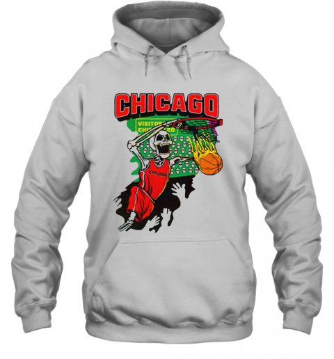 Chicago Tie Dye Basketball For T-Shirt Unisex Hoodie