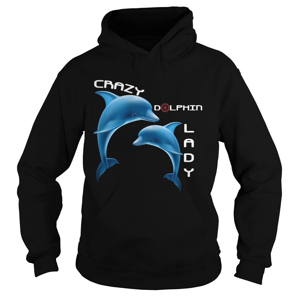 Crazy Dolphin Lady Hoodie