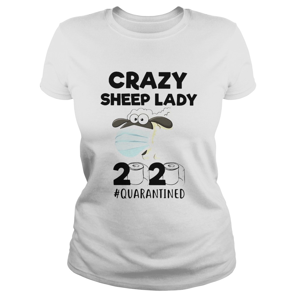 Crazy Sheep lady mask 2020 quarantined toilet paper Classic Ladies
