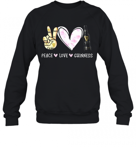 Cute Peace Love Guinness T-Shirt Unisex Sweatshirt