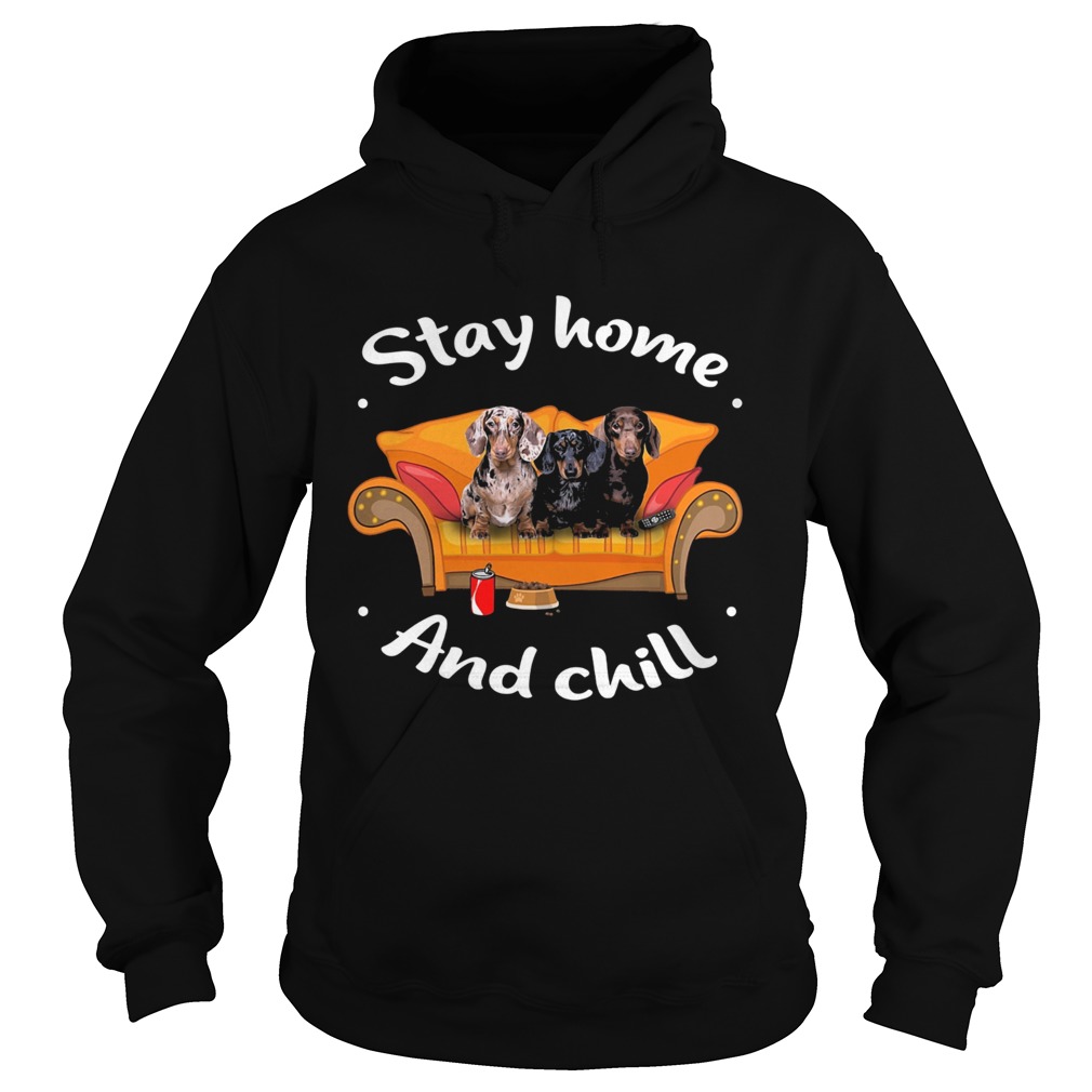 Dachshund stay home and chill Hoodie