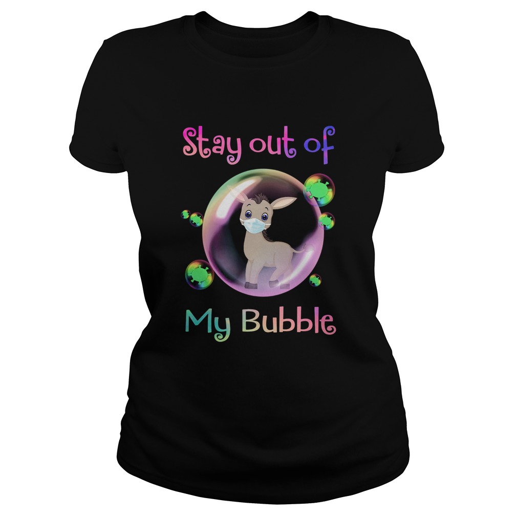 Donkey wear medical mask stay out of my bubble coronavirus Classic Ladies