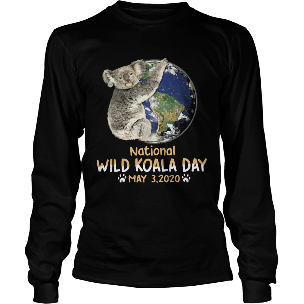 Earth national wild koala day may 3 2020 Long Sleeve