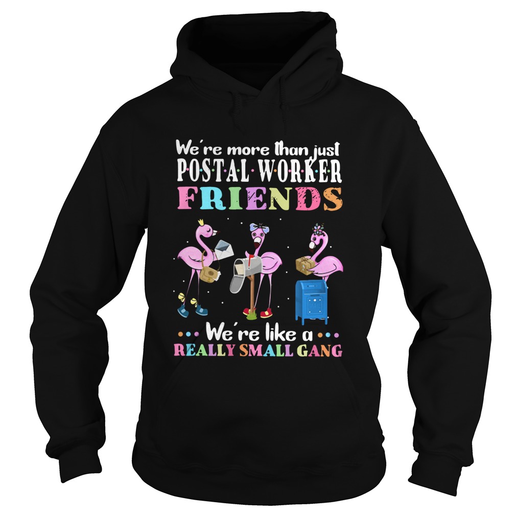 Flamingos Were More Than Just Postal Worker Friends Were Like A Really Small Gang Hoodie