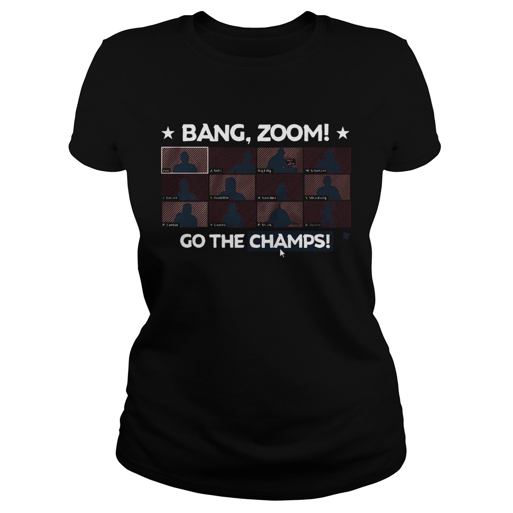 Good Bang Zoom Go The Champs Washington Baseball Reunion Classic Ladies