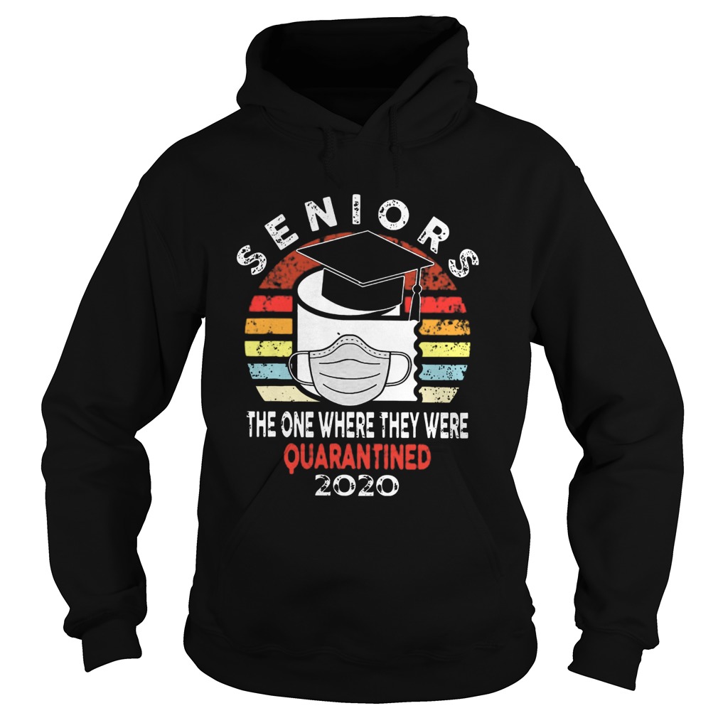 Good Seniors The One Where They Were Quarantined 2020 Vintage Hoodie