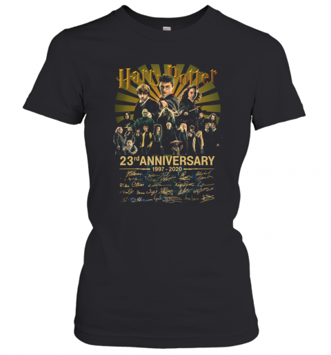 Harry Potter 23Rd Anniversary 19972020 All Character Signatures T-Shirt Classic Women's T-shirt
