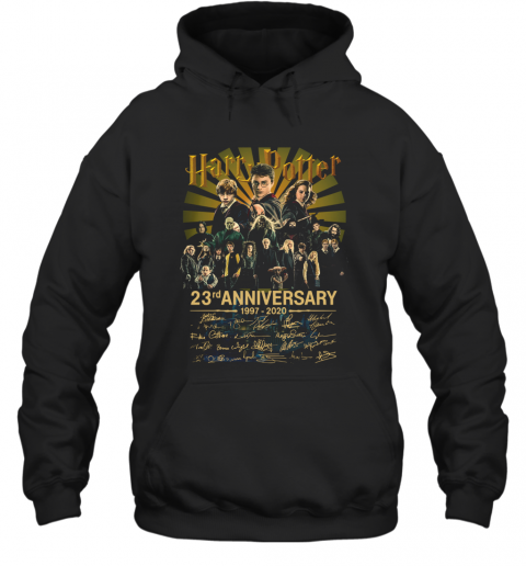 Harry Potter 23Rd Anniversary 19972020 All Character Signatures T-Shirt Unisex Hoodie
