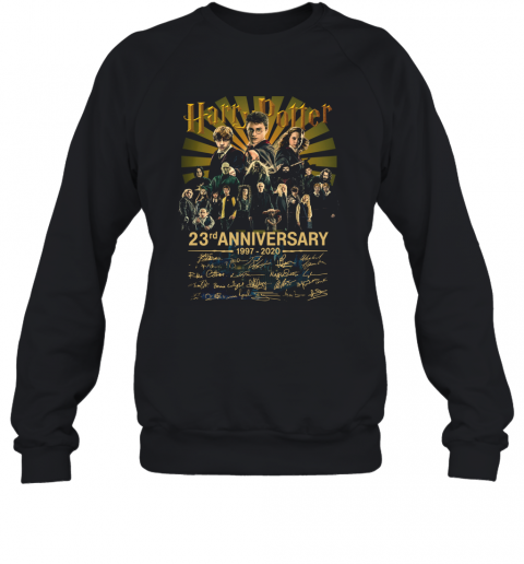 Harry Potter 23Rd Anniversary 19972020 All Character Signatures T-Shirt Unisex Sweatshirt