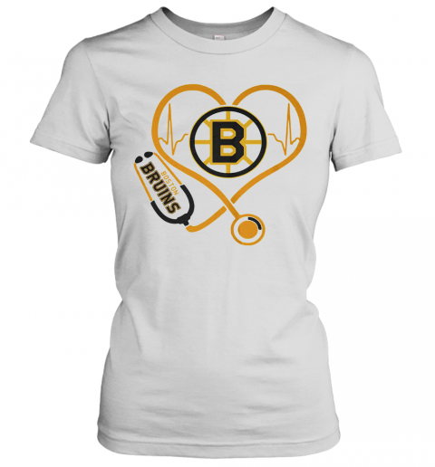 Heartbeat Nurse Love Boston Bruins T-Shirt Classic Women's T-shirt