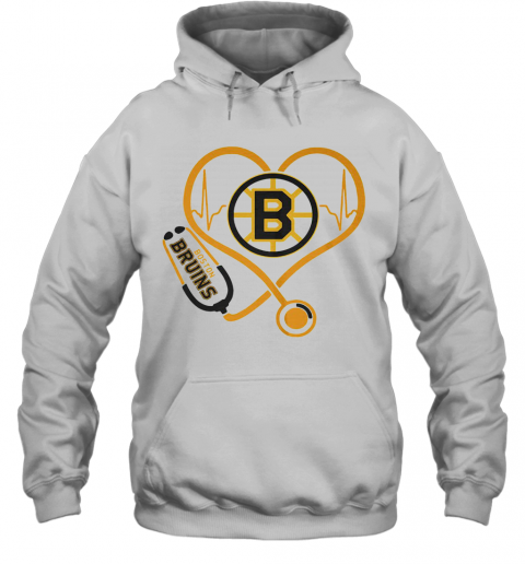 Heartbeat Nurse Love Boston Bruins T-Shirt Unisex Hoodie