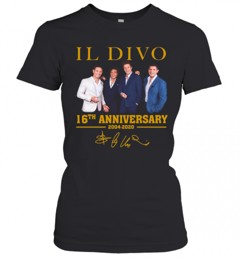 IL Divo Operatic Pop Band 16Th Anniversary 2004 2020 Signature T-Shirt Classic Women's T-shirt