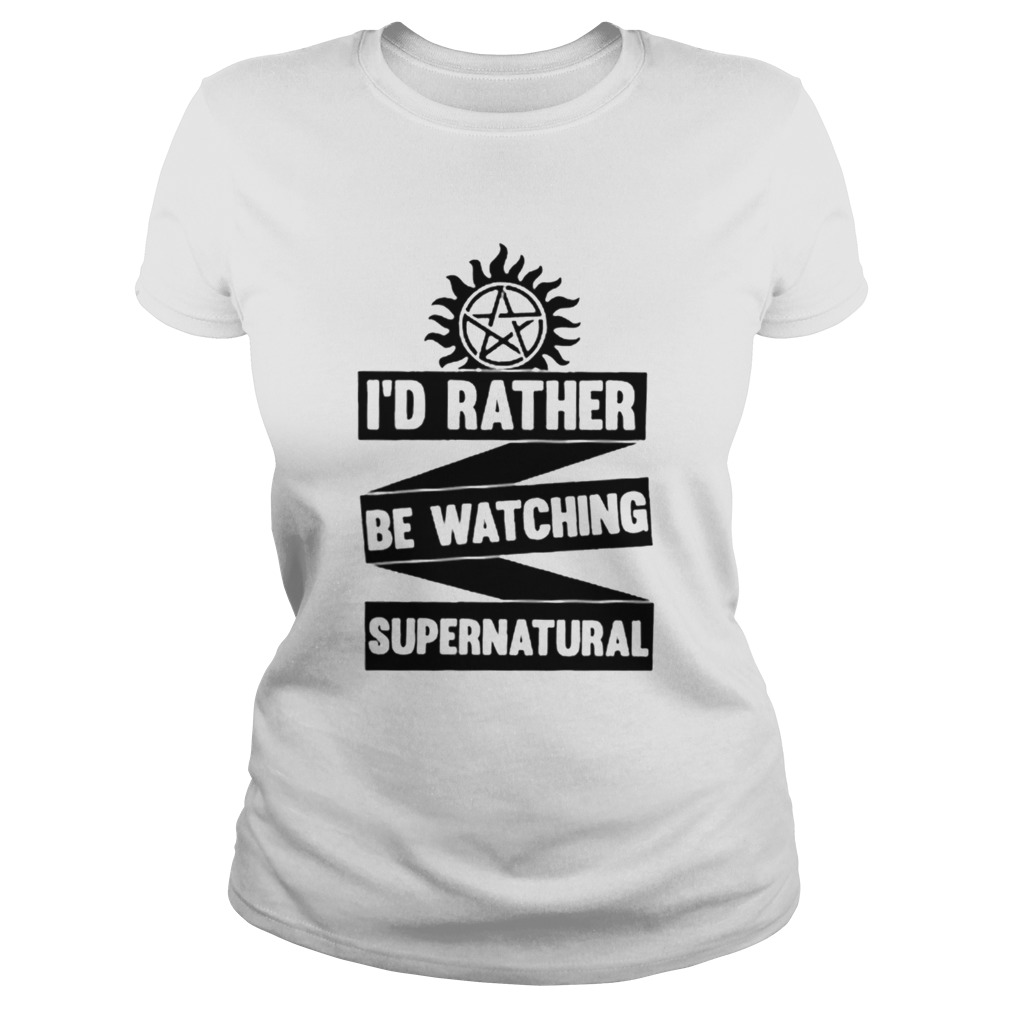 Id Rather Be Watching Supernatural Classic Ladies