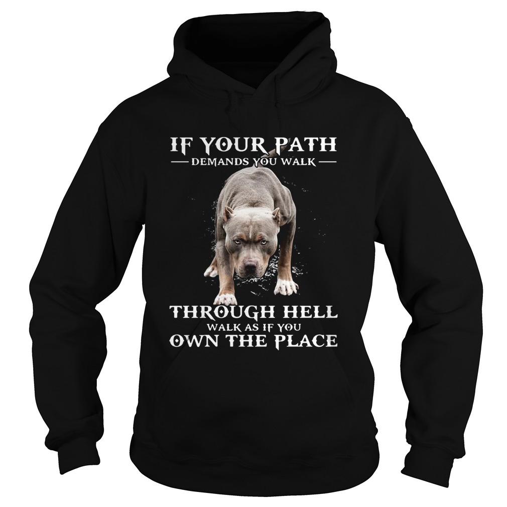 If Your Path Demands You Walk Through Hell Walk As If You Own The Place Hoodie