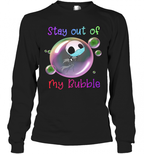 Jack Skellington Mask Stay Out Of My Bubble T-Shirt Long Sleeved T-shirt 