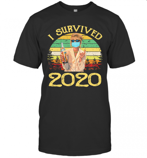 Joanna Lumley As Patsy Stone I Survived 2020 Vintage T-Shirt