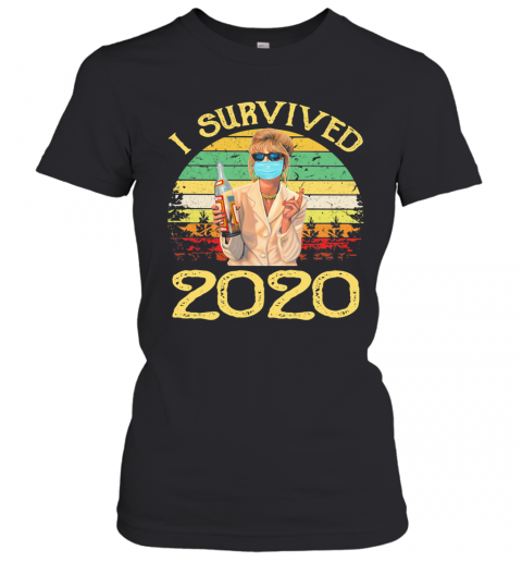 Joanna Lumley As Patsy Stone I Survived 2020 Vintage T-Shirt Classic Women's T-shirt