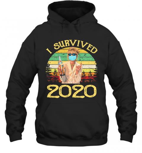 Joanna Lumley As Patsy Stone I Survived 2020 Vintage T-Shirt Unisex Hoodie