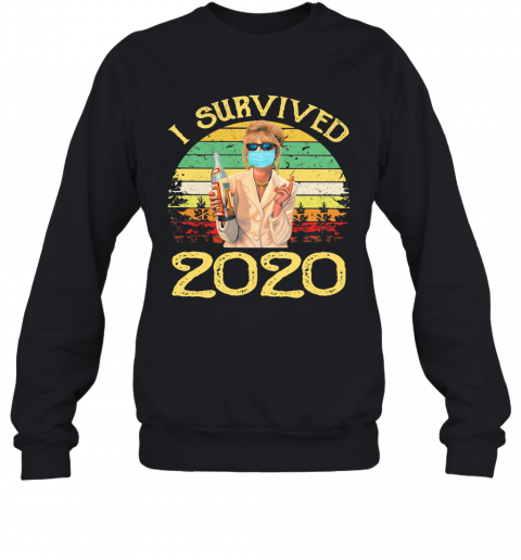 Joanna Lumley As Patsy Stone I Survived 2020 Vintage T-Shirt Unisex Sweatshirt