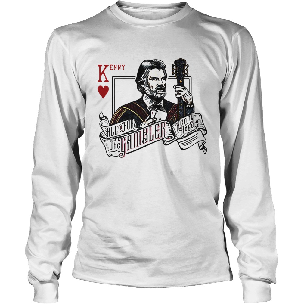 Kenny All In For The Gambler Kenny Rogers Long Sleeve